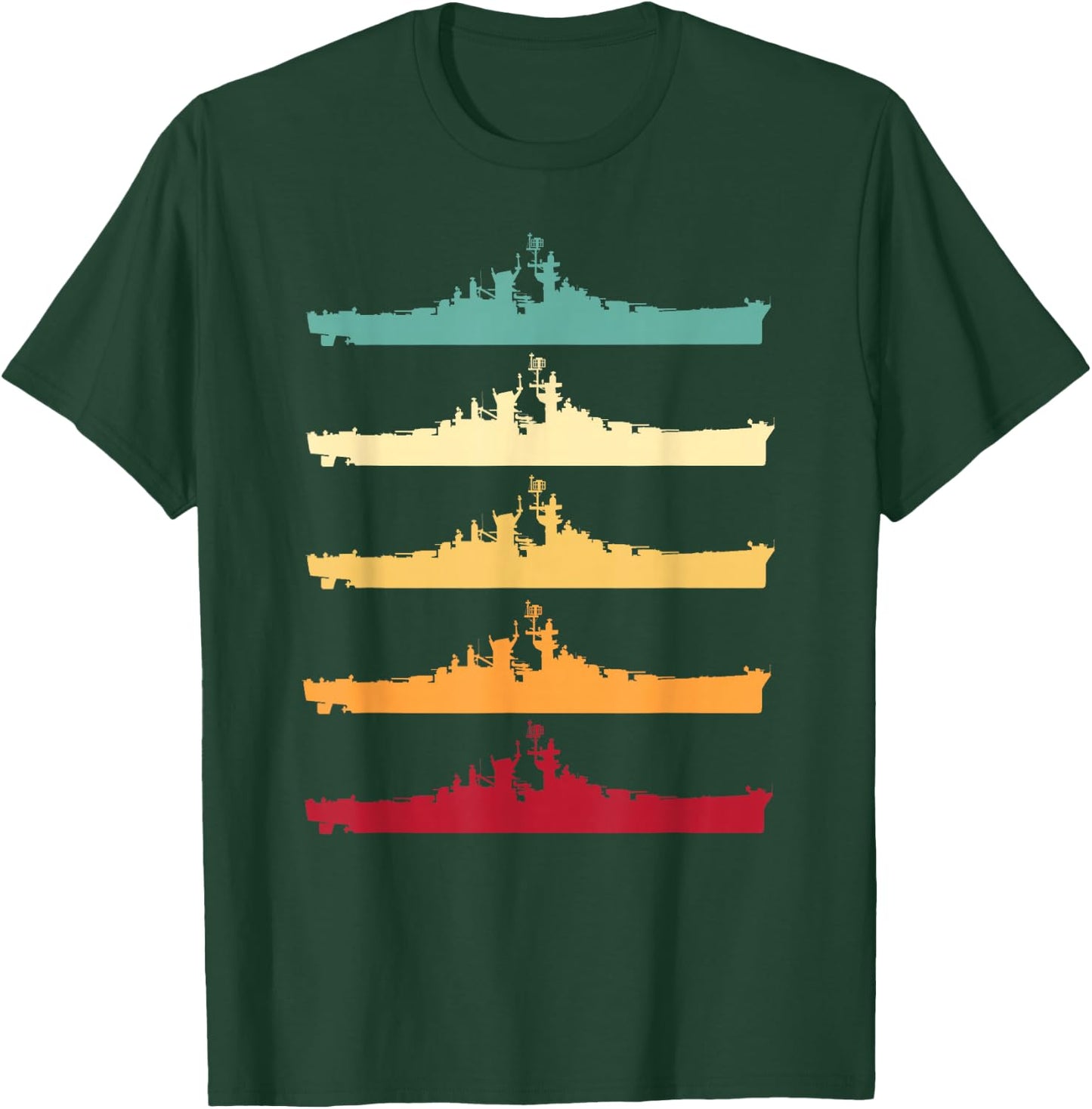 Vintage USS Alaska CB-1 Battleship T-Shirt - T-Shirt | Forest