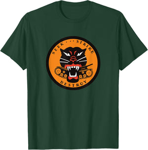 WWII Tank Destroyer Panther Seek Strike Destroy T-Shirt - T-Shirt | Forest