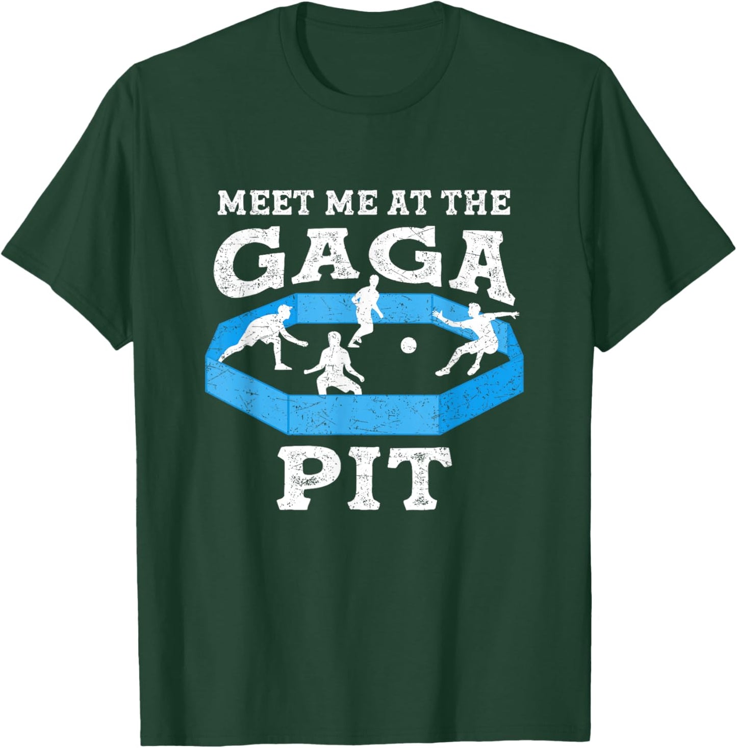 Meet Me At The Gaga Pit Dodgeball Costume Kids Gaga Ball T-Shirt - T-Shirt | Forest