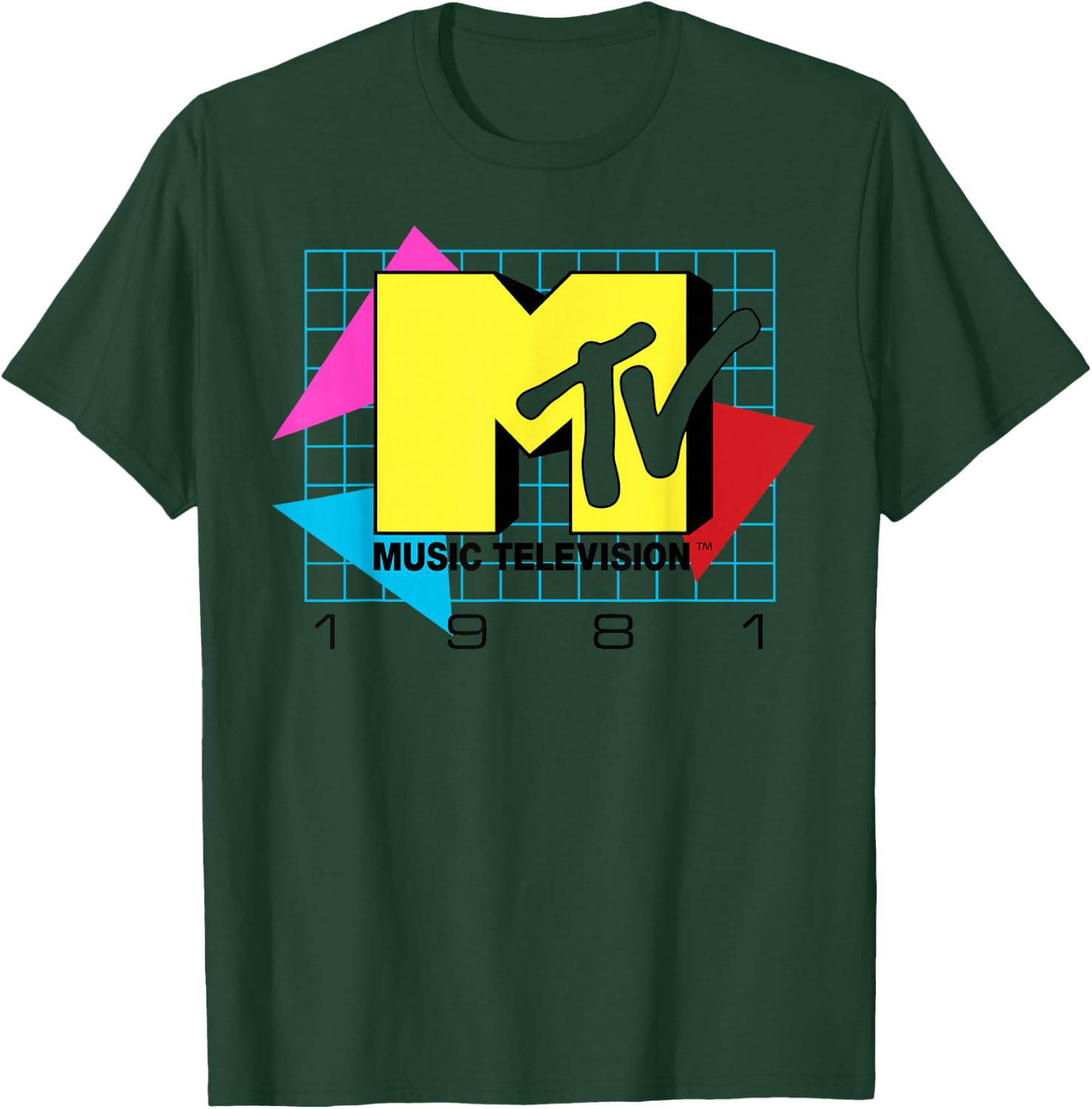 MTV Music Television 1981 Logo Small T-Shirt - T-Shirt | Forest