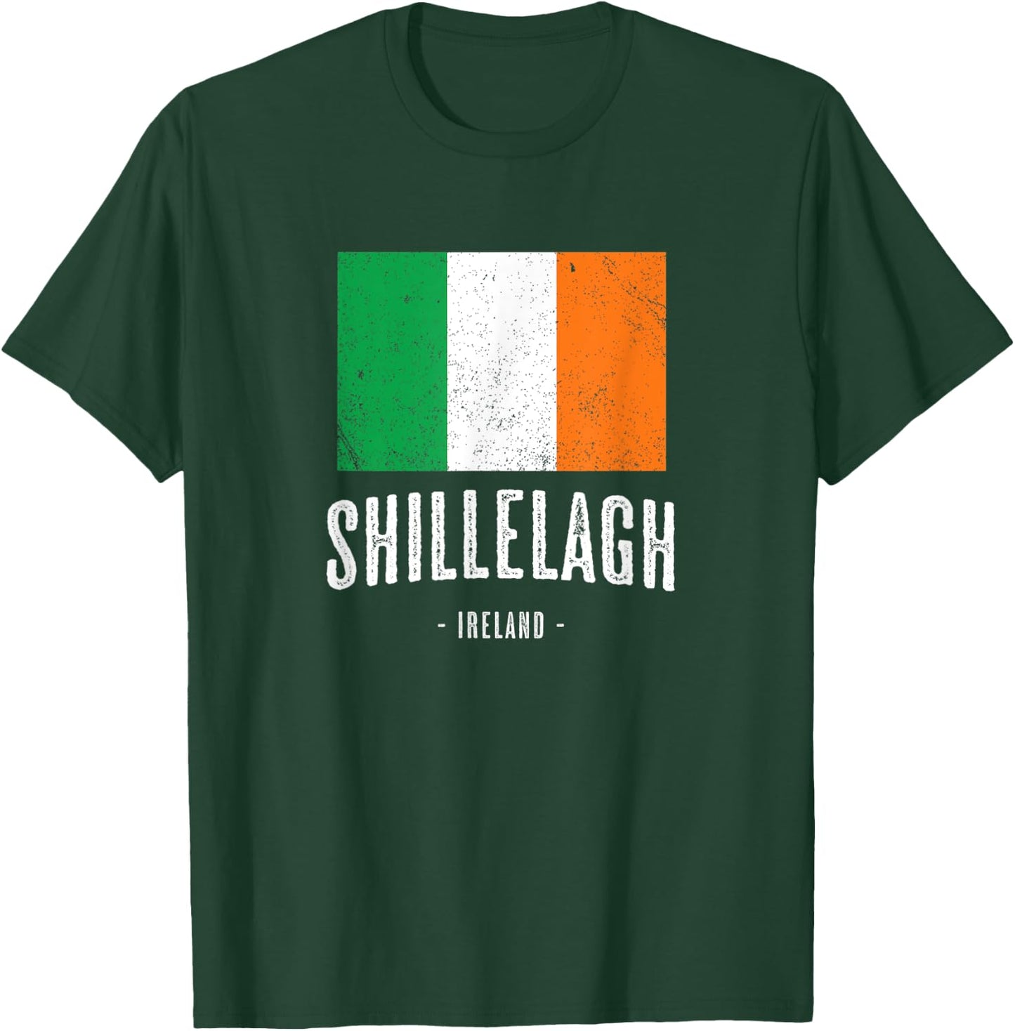 City of SHILLELAGH Ireland | Men Women Kids Irish Flag Merch T-Shirt - T-Shirt | Forest
