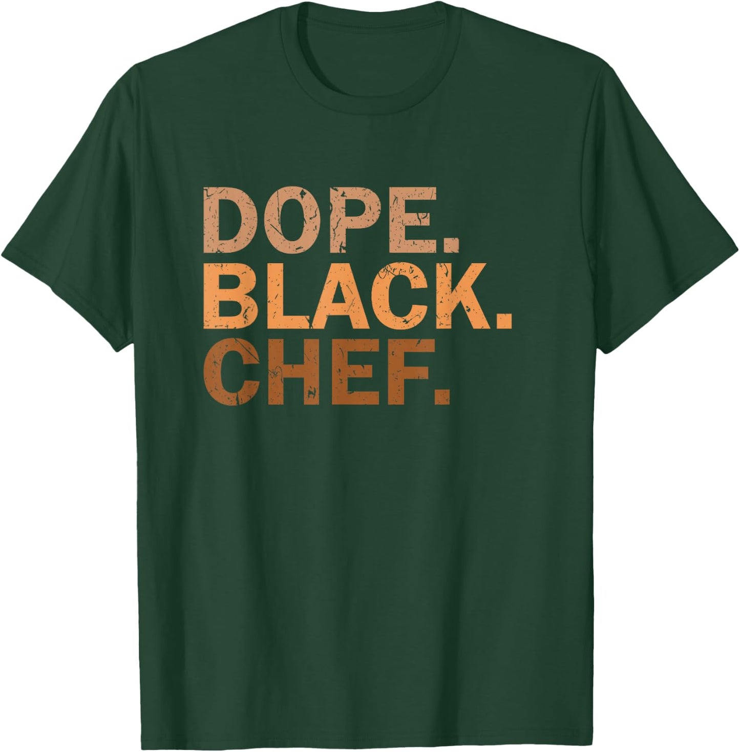 Dope Black Chef Melanin Black Month African Chef T-Shirt - T-Shirt | Forest
