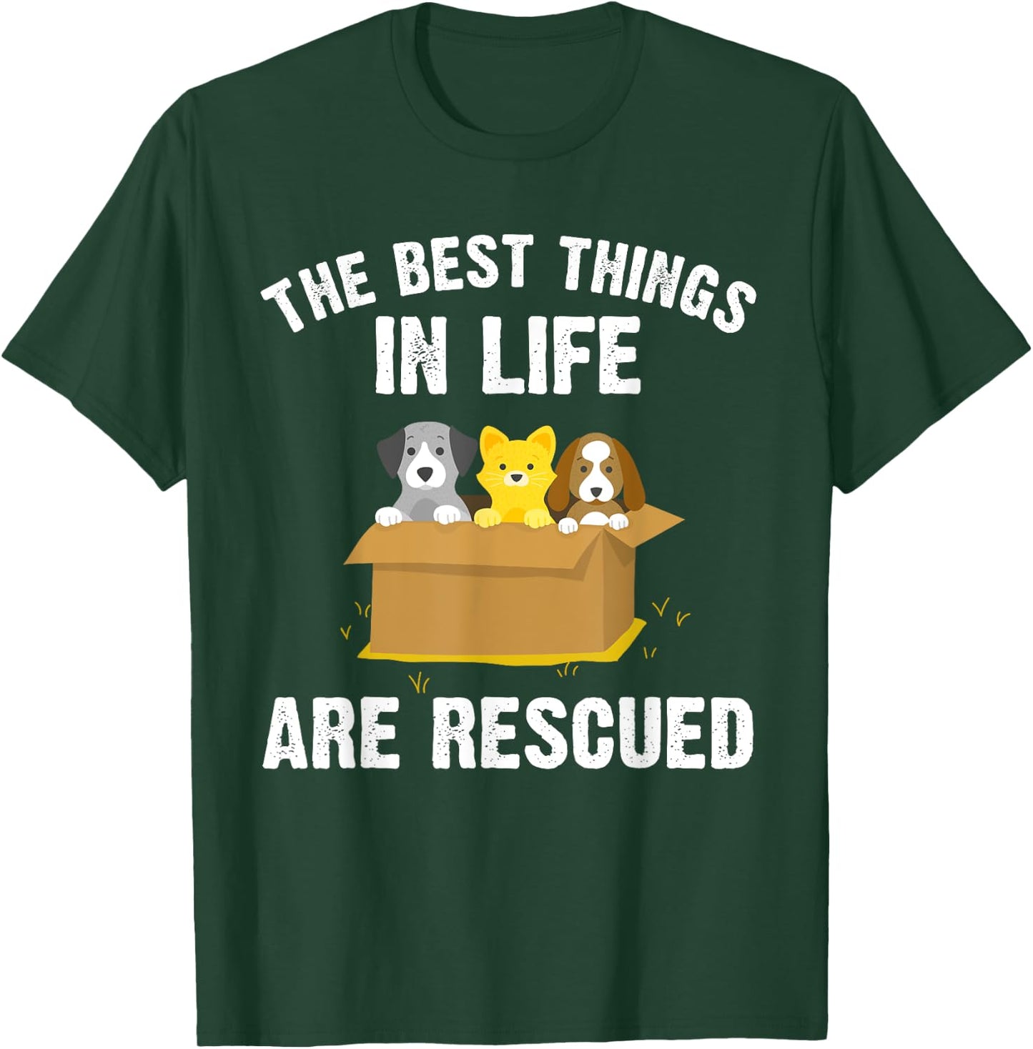 Cool Animal Rescue Art Women Animal Rescuer Lover T-Shirt - T-Shirt | Forest