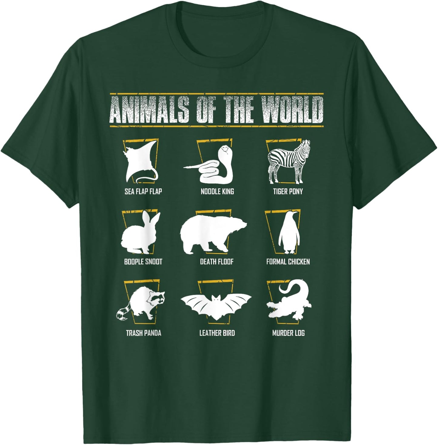 Animals of the World T-Shirt - T-Shirt | Forest