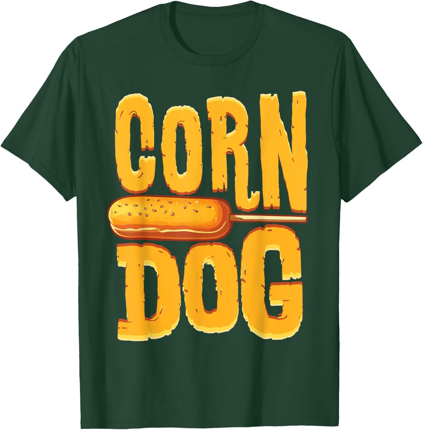 Corn Dog King Corndog Squad Hotdog Lover Foodie Gift Women Girls Kids T-Shirt - T-Shirt | Forest