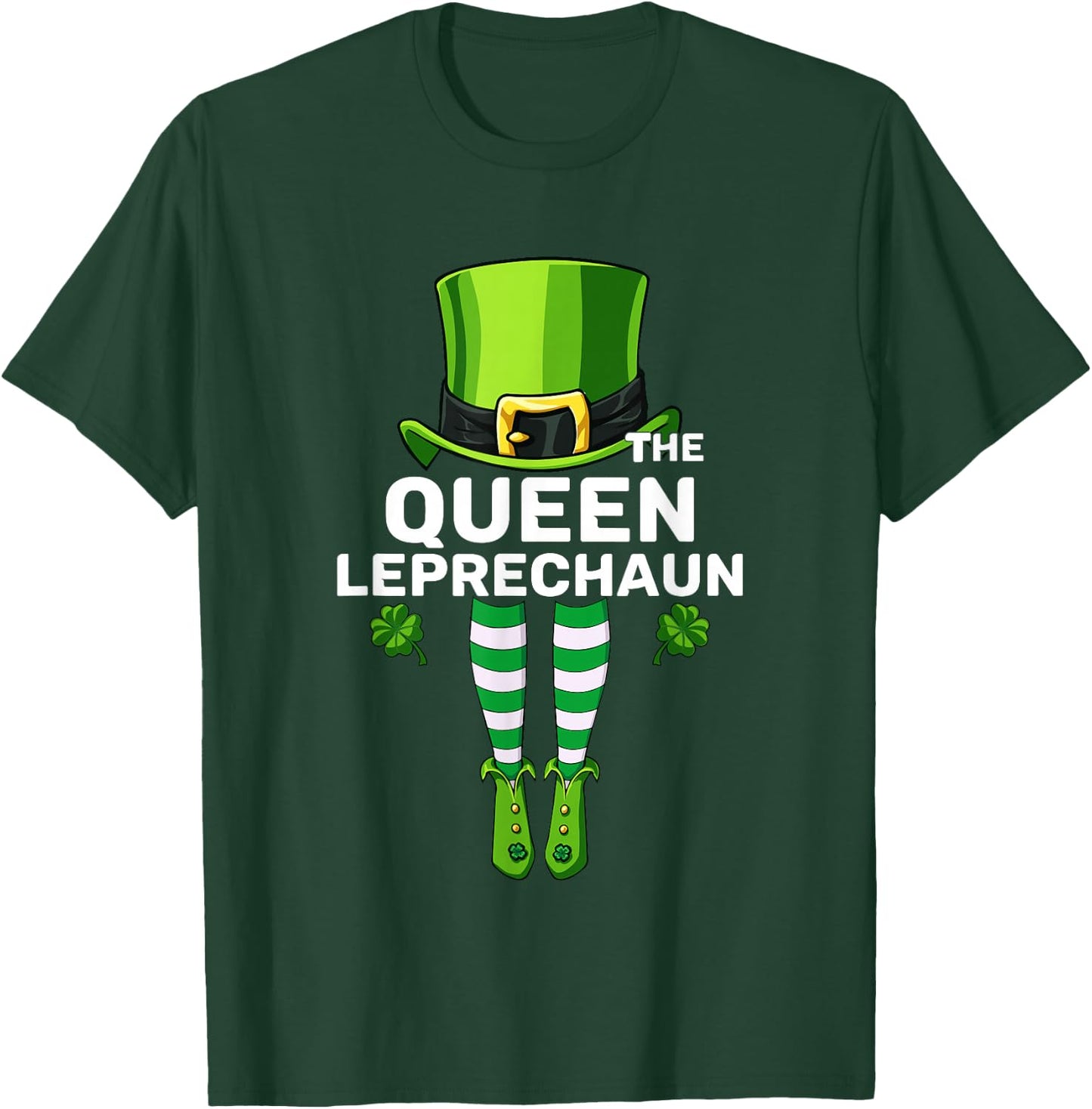 Queen Leprechaun Costume Gift - Matching Family T-Shirt - T-Shirt | Forest