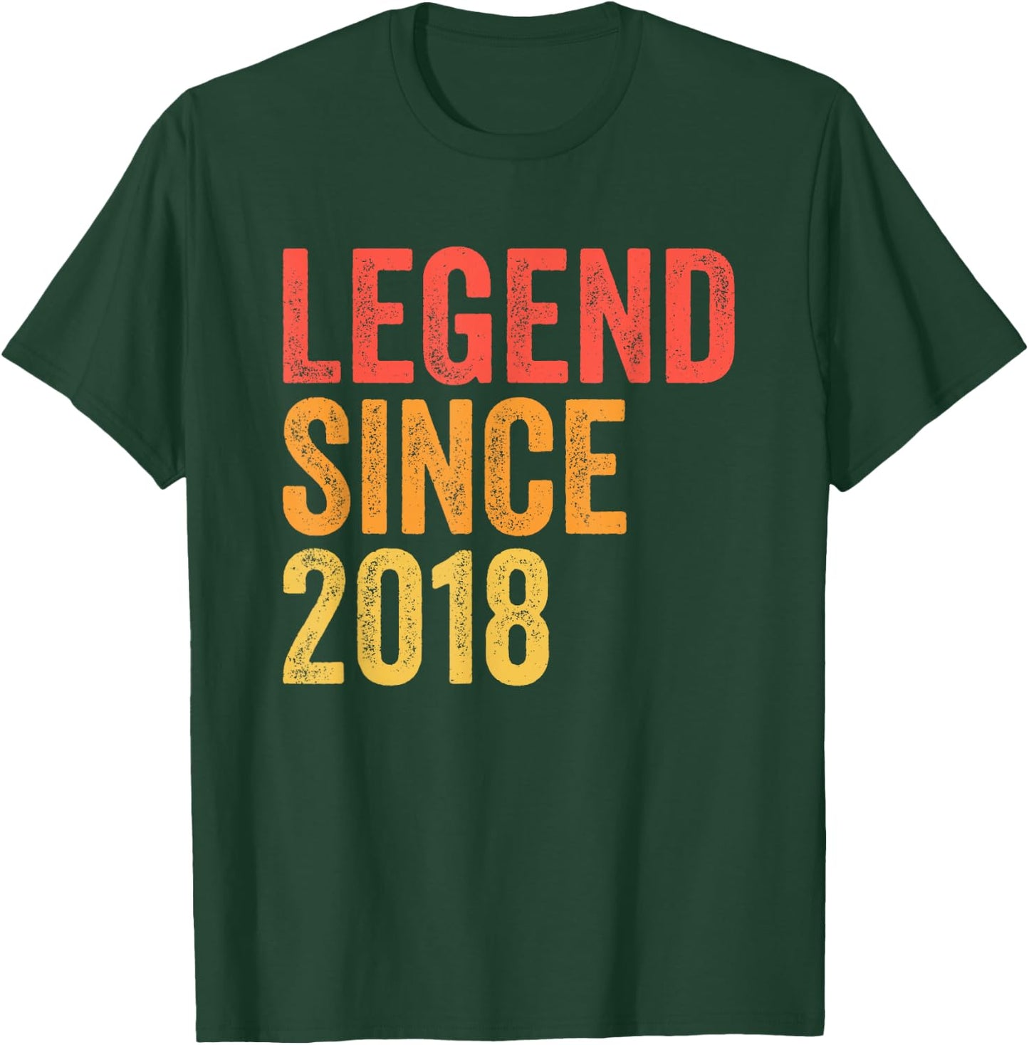 Legend Since 2018 Funny Birthday Year Retro Legend T-Shirt - T-Shirt | Forest
