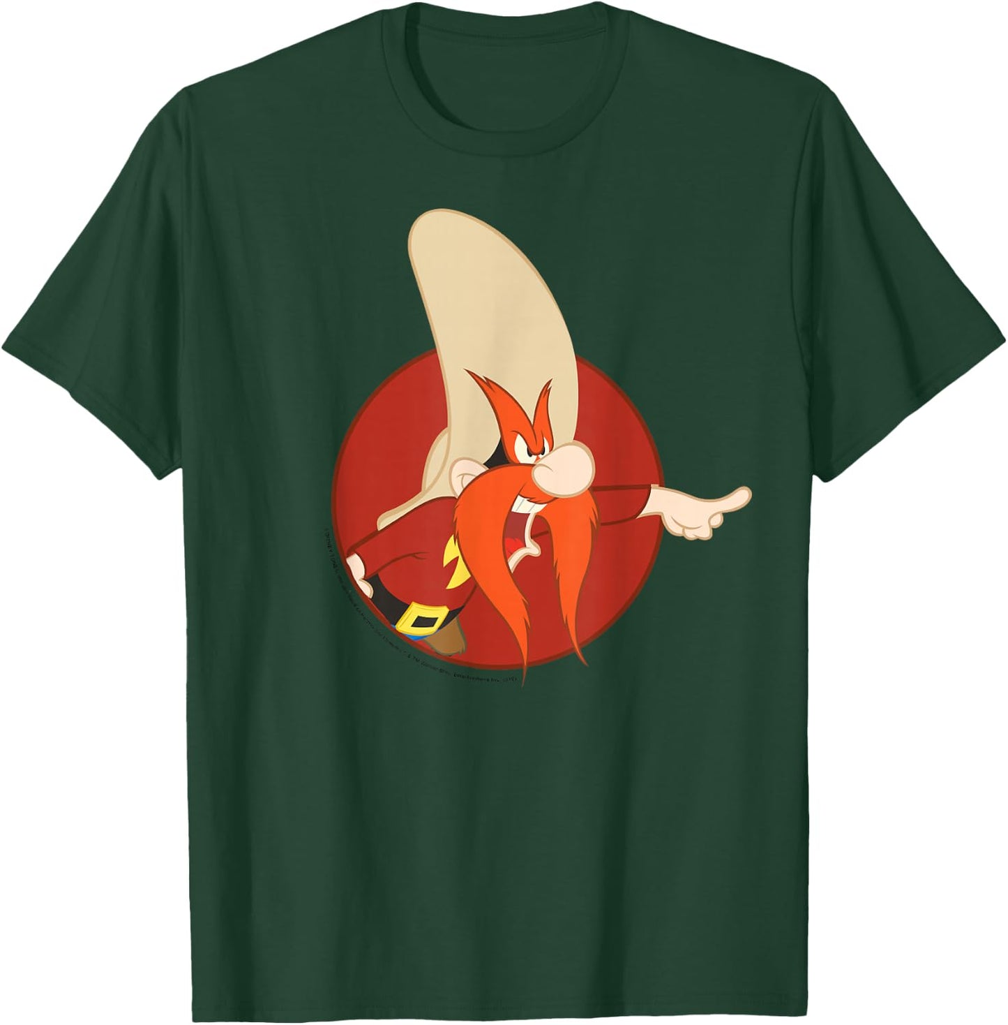 Looney Tunes Yosemite Sam Red Circle Portrait T-Shirt - T-Shirt | Forest