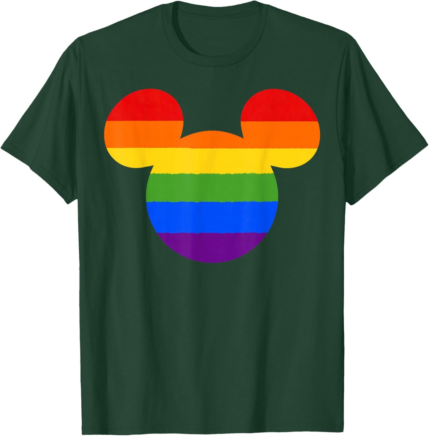 Disney Mickey and Friends Mickey Rainbow Fill Small T-Shirt - T-Shirt | Forest