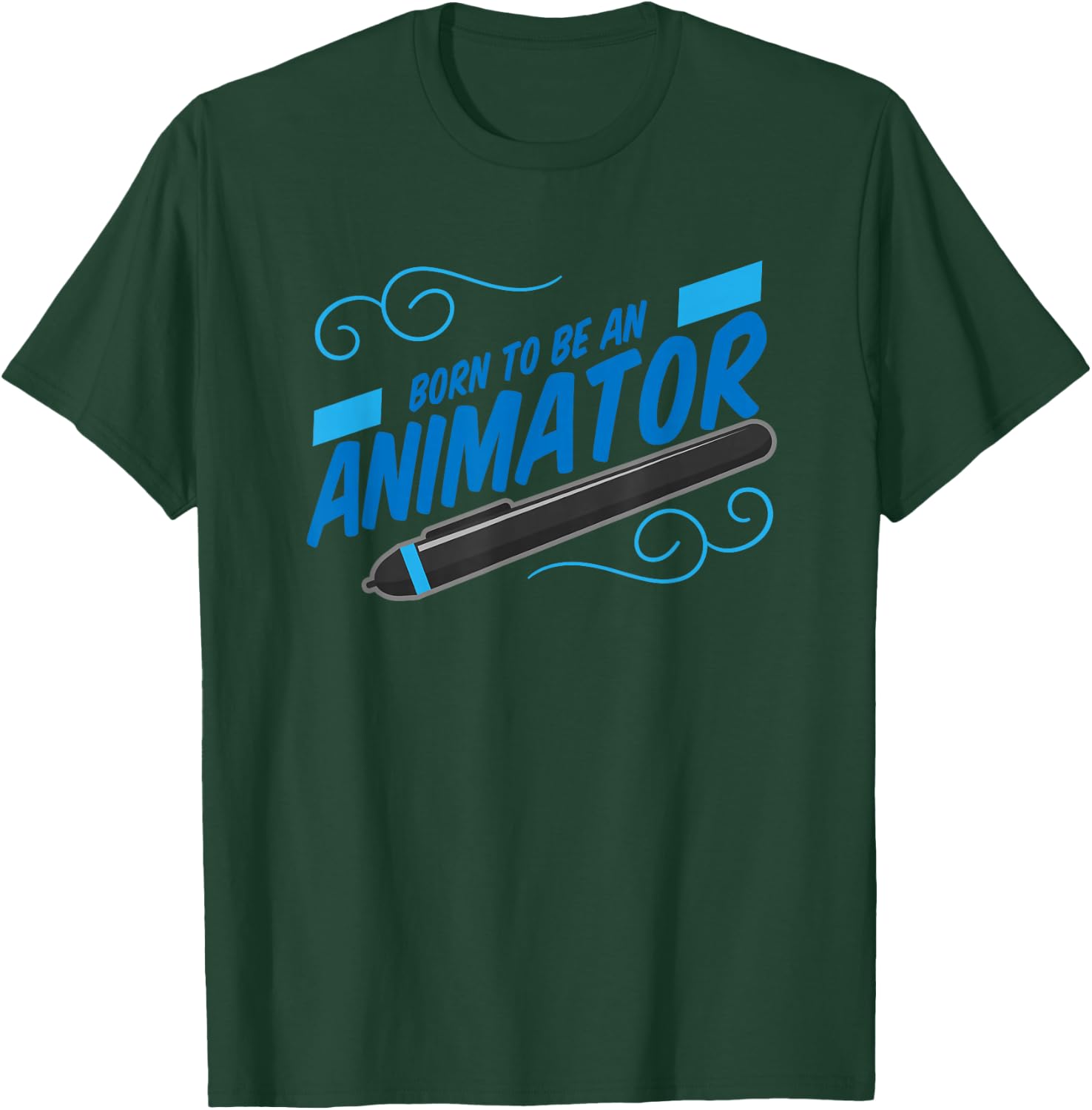 Born to Be an Animator Animation Graphic Designer Artist T-Shirt - T-Shirt | Forest