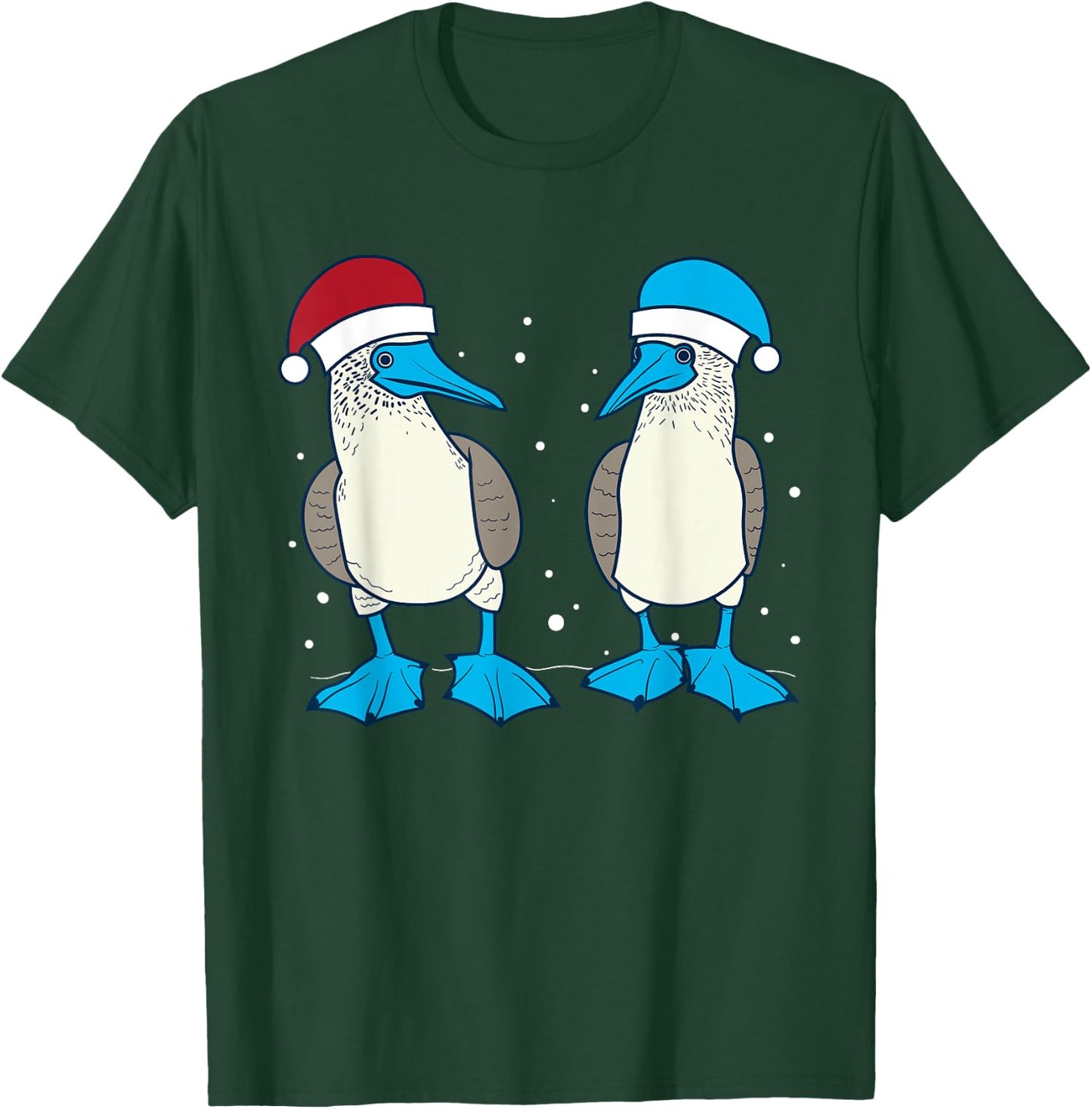 Seabirds Blue Footed Booby Bird Galapagos Islands Christmas T-Shirt - T-Shirt | Forest