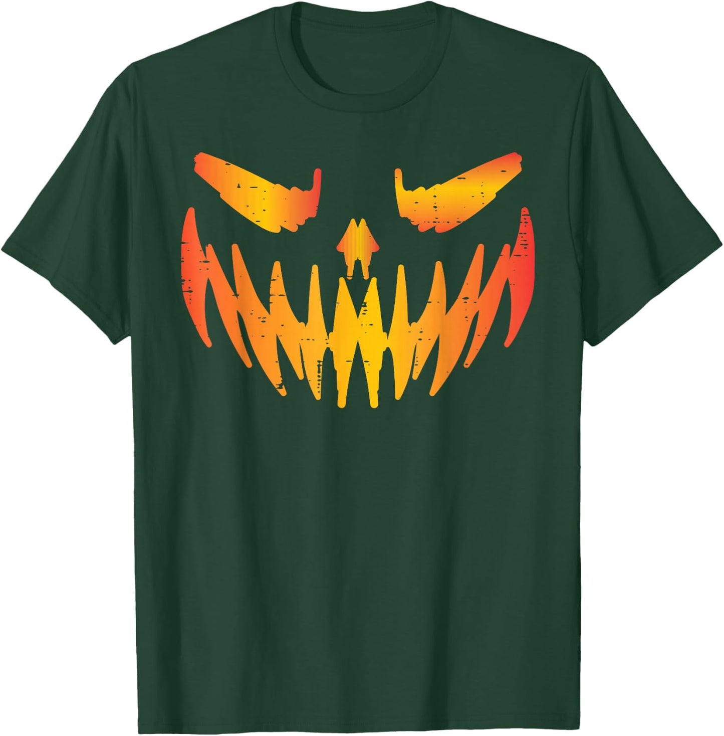 Halloween Jack O Lantern Pumpkin Face Costume Men Women Kids T-Shirt - T-Shirt | Forest