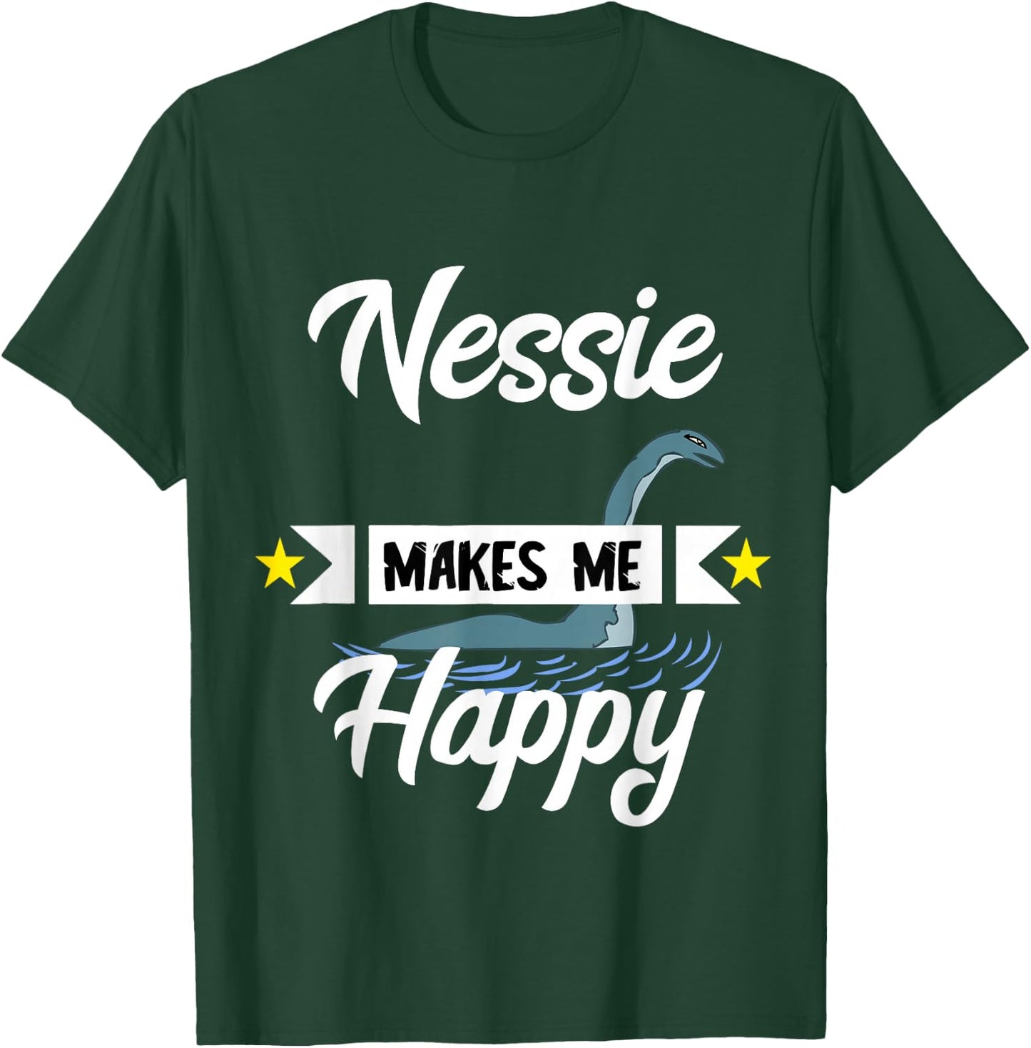 Nessie Macht Mich Glücklich Irish Monster Loch Ness T-Shirt - T-Shirt | Forest