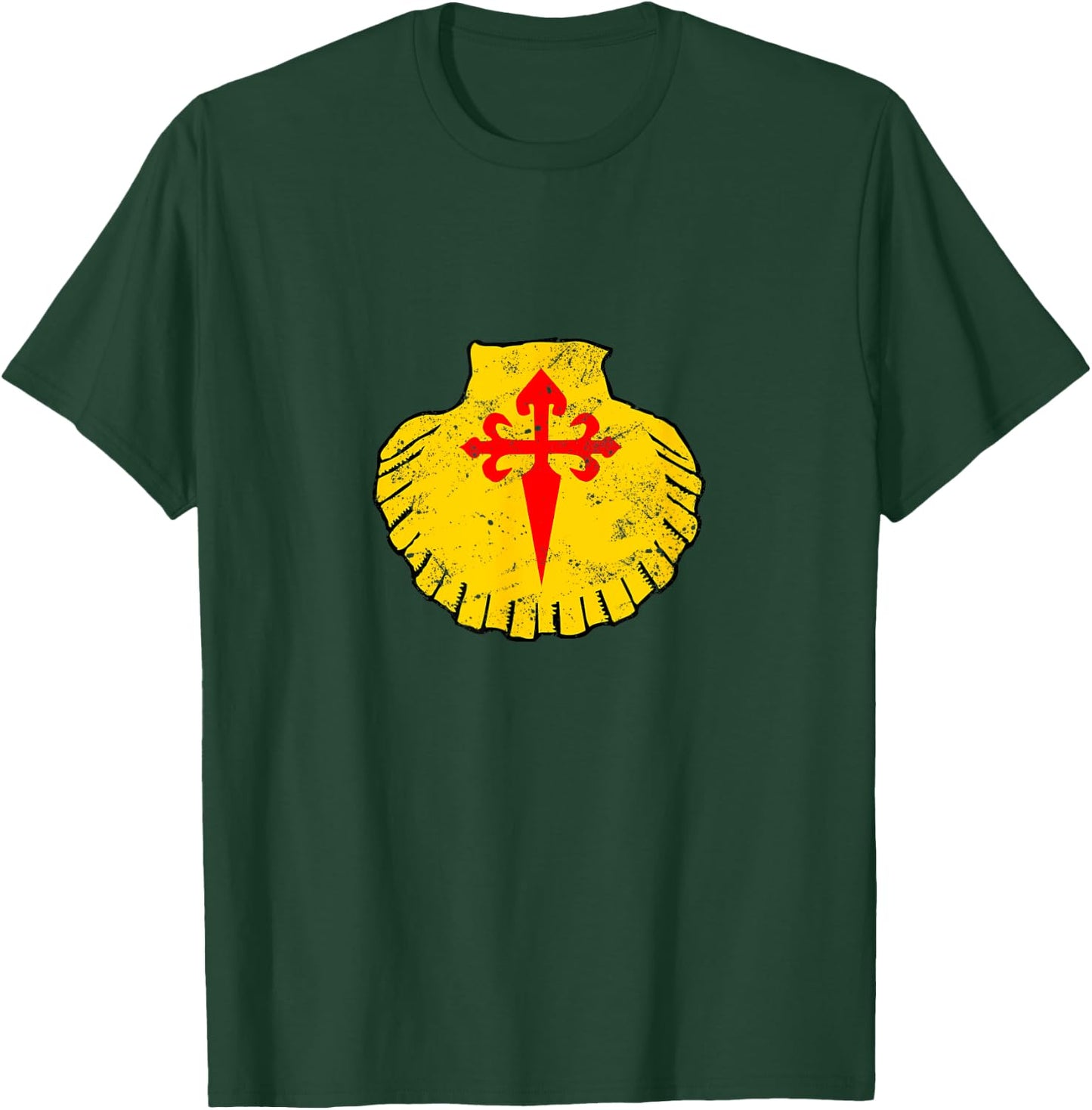 Camino de Santiago Compostela Gift Spain Shell Of St. James T-Shirt - T-Shirt | Forest