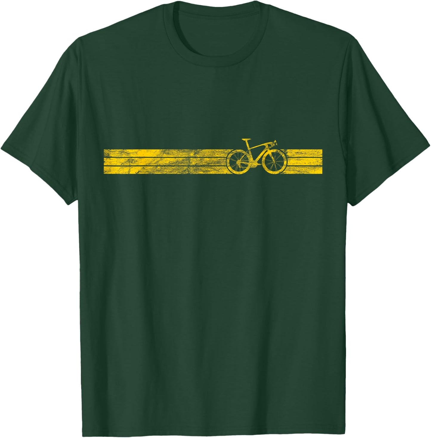Yellow Winners Funny Racing Gift Cyclist Cycling Bike T-Shirt - T-Shirt | Forest