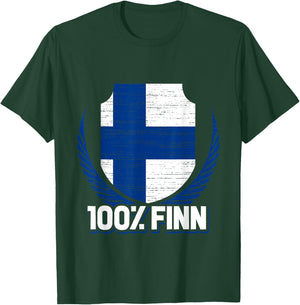100 % Finn Finland T-Shirt - T-Shirt | Forest