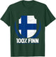100 % Finn Finland T-Shirt - T-Shirt | Forest