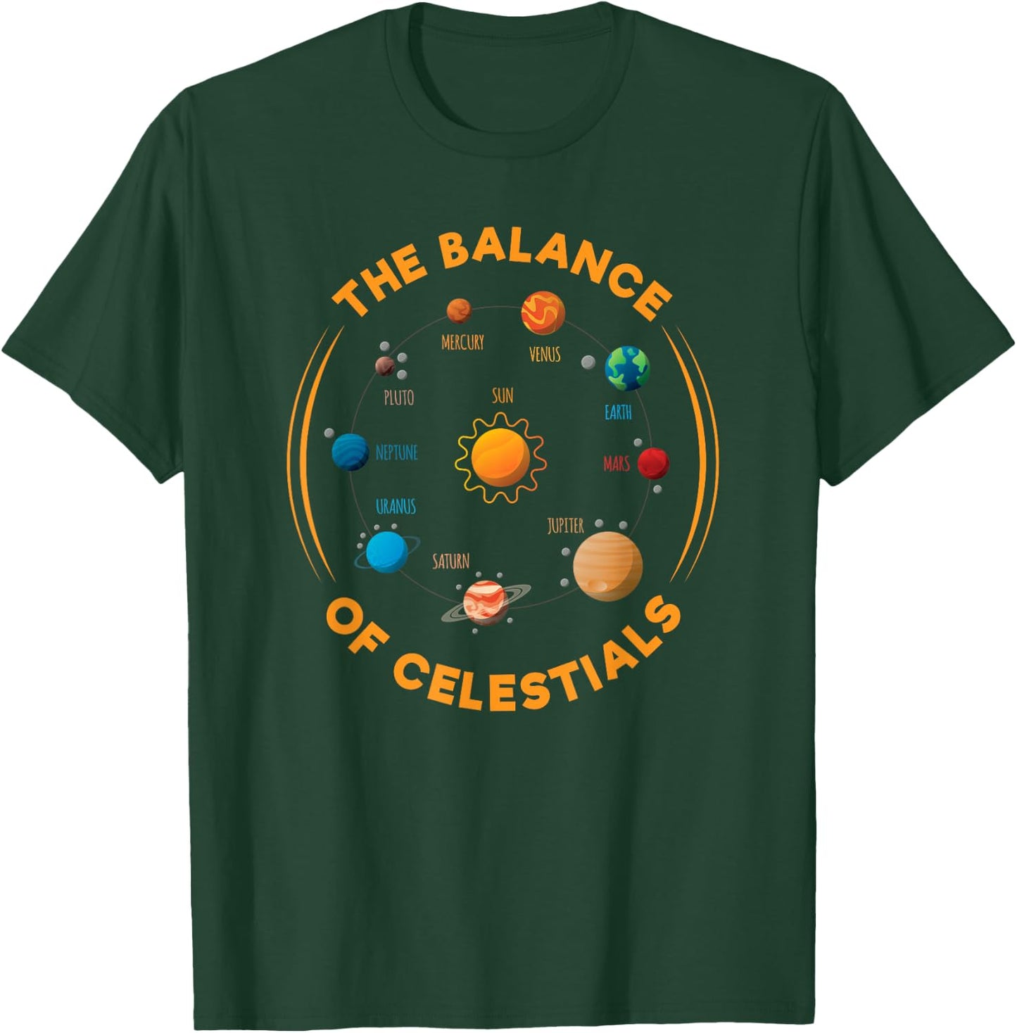 Solar System Astronaut Planets Spaceman Space Dwarf T-Shirt - T-Shirt | Forest