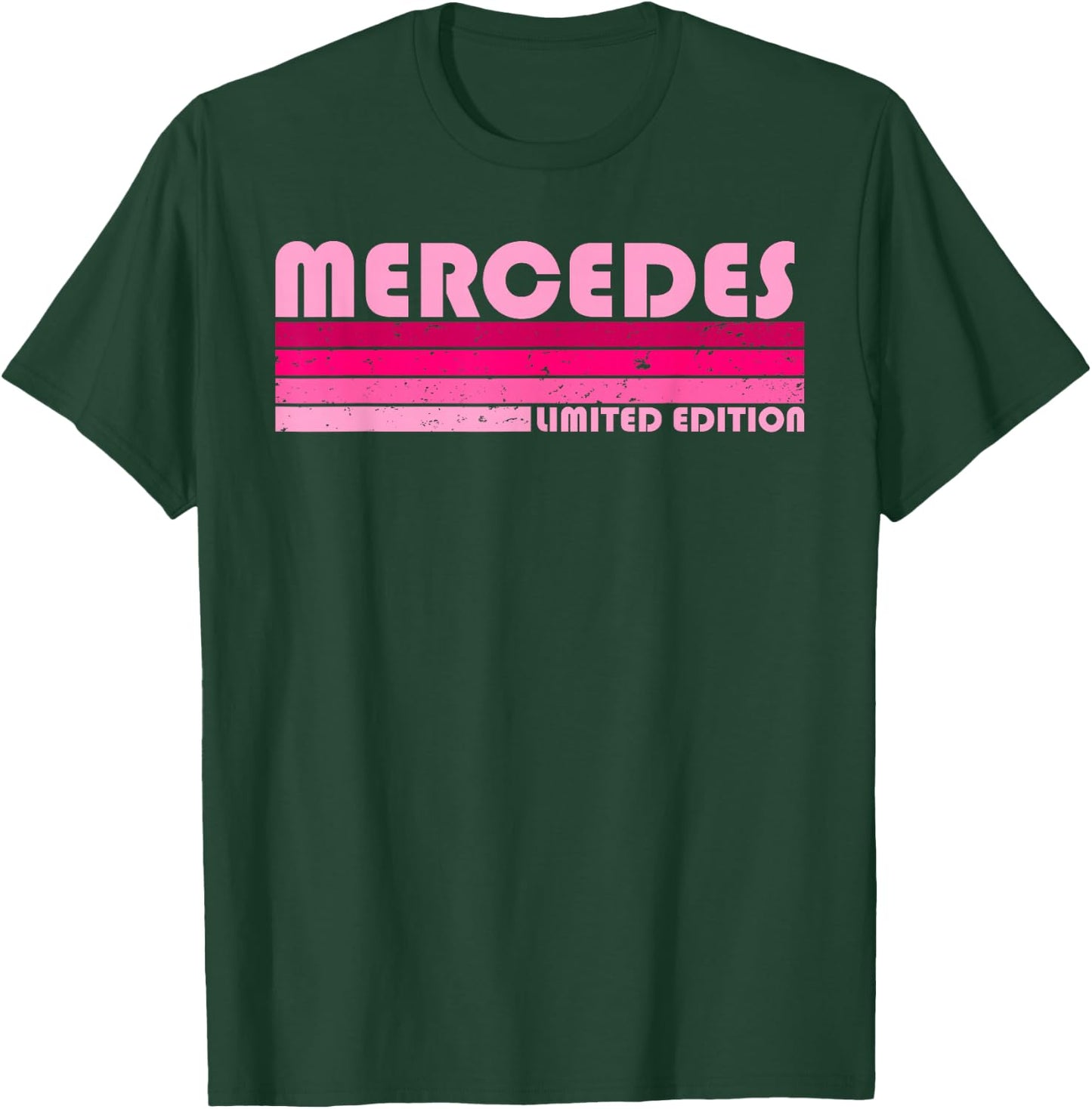 Mercedes Name Personalized Retro Vintage 80s 90s Birthday T-Shirt - T-Shirt | Forest