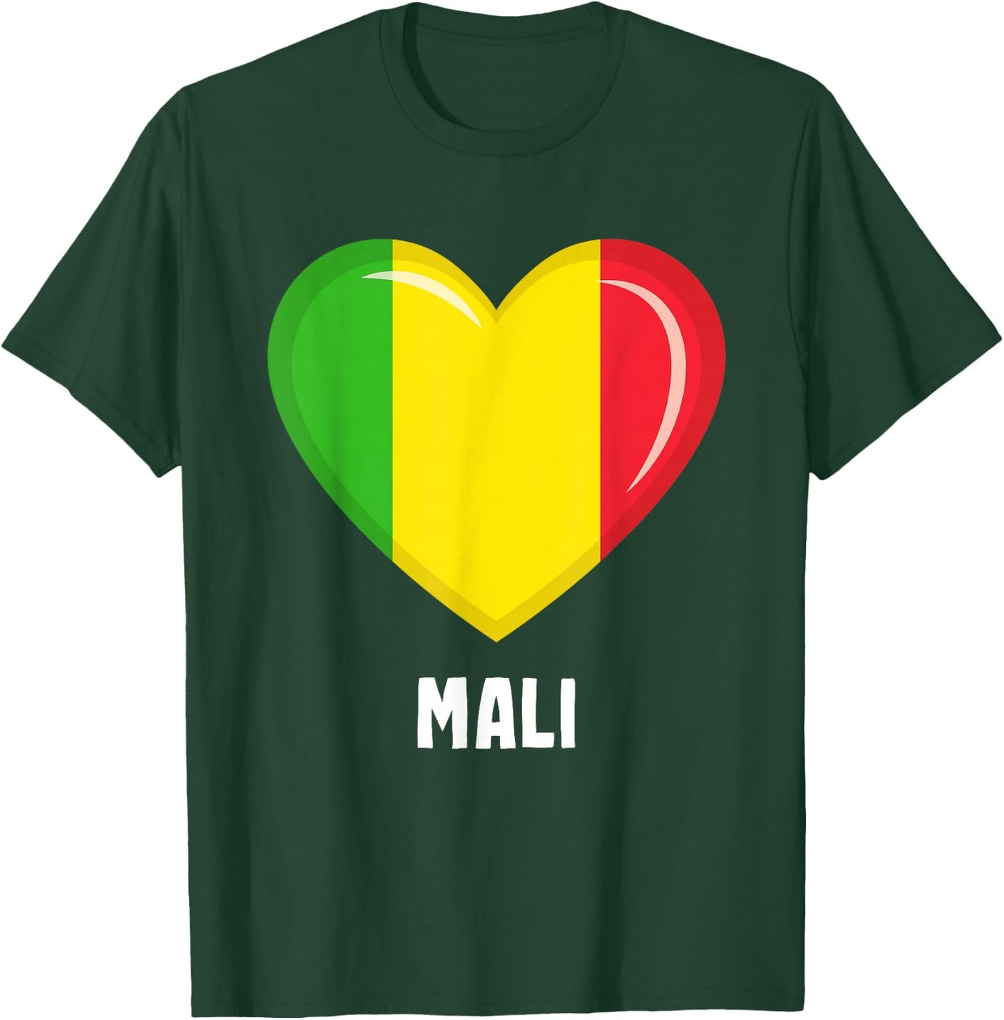 Mali Flag Jersey | Malier T-Shirt - T-Shirt | Forest