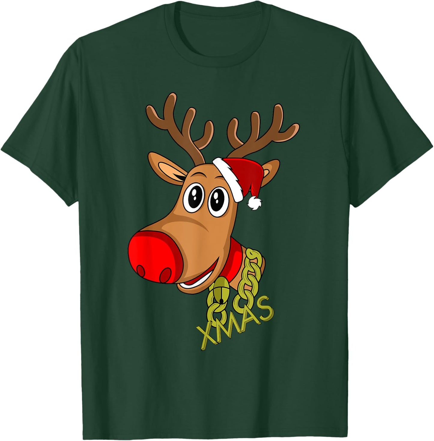 RUDOLPH Red Nose Reindeer | Donner Blitzen T-Shirt - T-Shirt | Forest