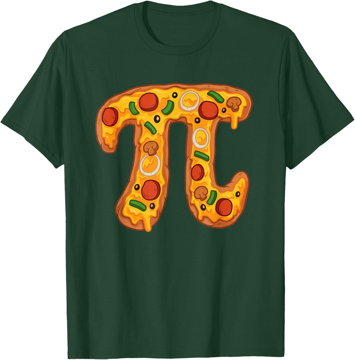 Funny Pi Day Pizza Pie Math Club Joke T-Shirt - T-Shirt | Forest