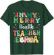 In My Merry Health Teacher Era Retro Christmas T-Shirt - T-Shirt | Forest