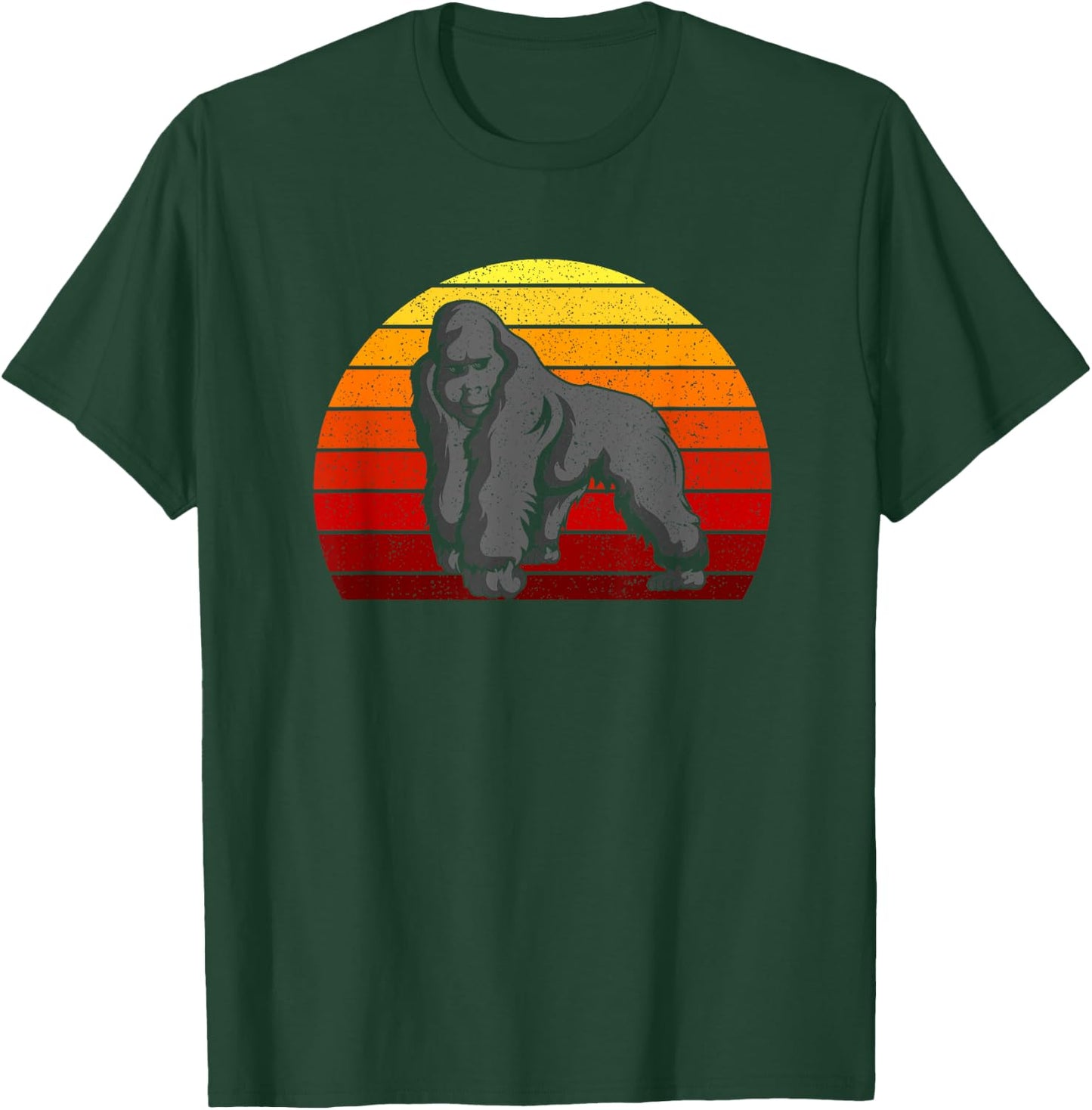 Retro 70s 80s Silverback Gorilla T-Shirt - T-Shirt | Forest