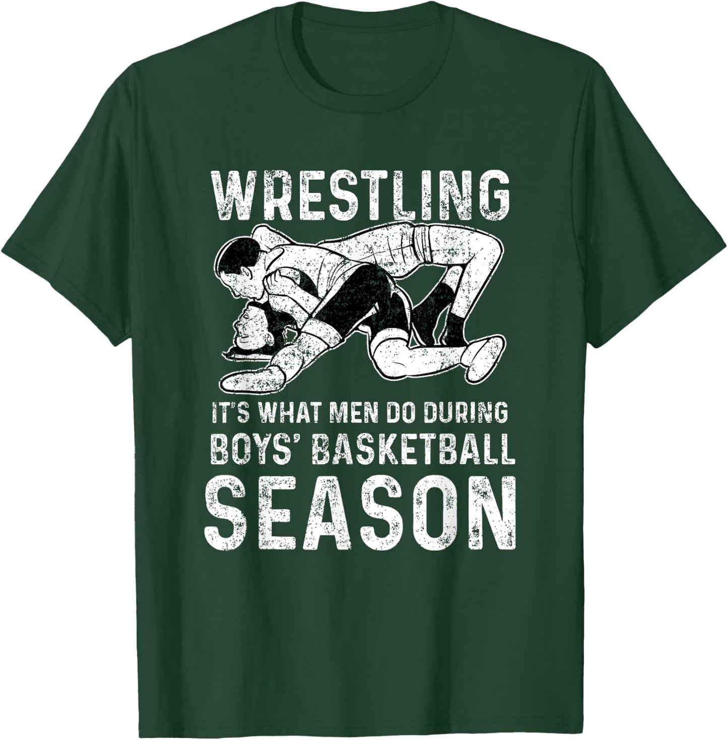 Wrestler Shop Men's Wrestling , Black, Small T-Shirt - T-Shirt | Forest