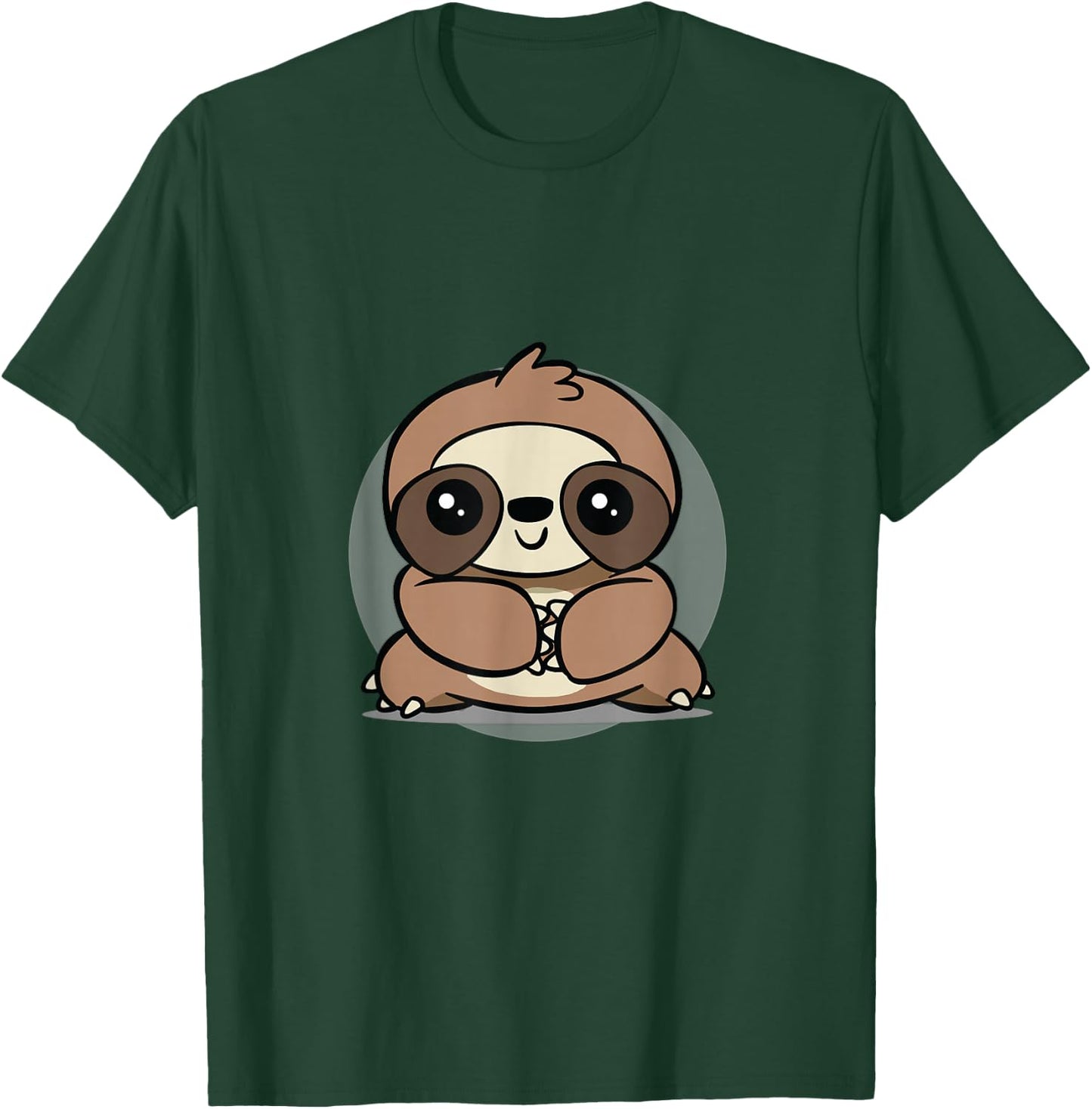 Adorable Chibi Kawaii Baby Sloth Lover T-Shirt - T-Shirt | Forest