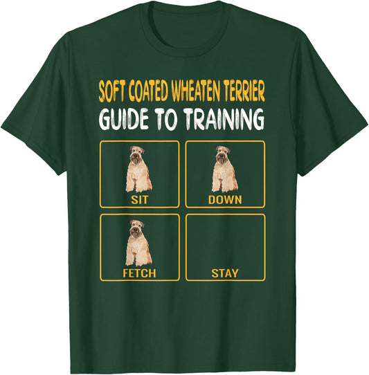 Soft Coated Wheaten Terrier Guide To Training Dog Obedience T-Shirt - T-Shirt | Forest