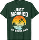 Just Married 40 Years Ago Anniversary Cruise Couple Gift T-Shirt - T-Shirt | Forest