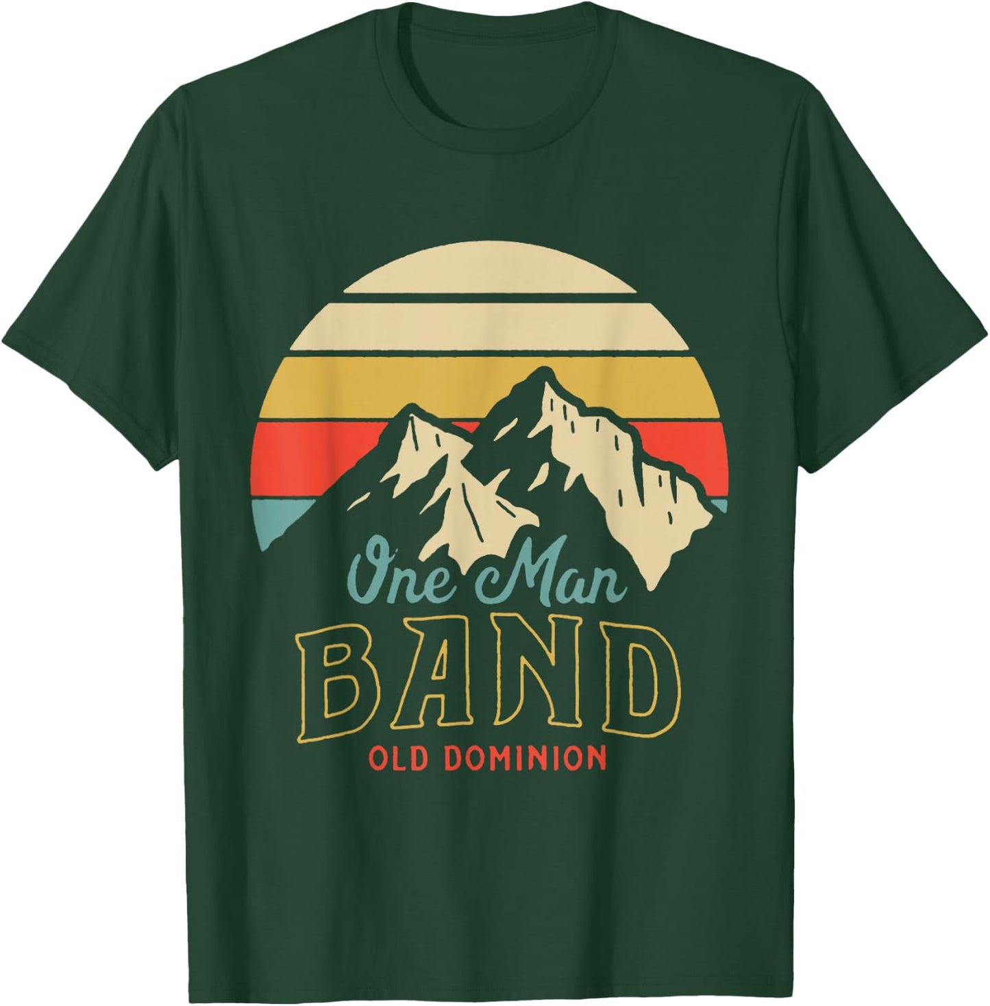 Old Dominion One Man Band Mountains T-Shirt - T-Shirt | Forest