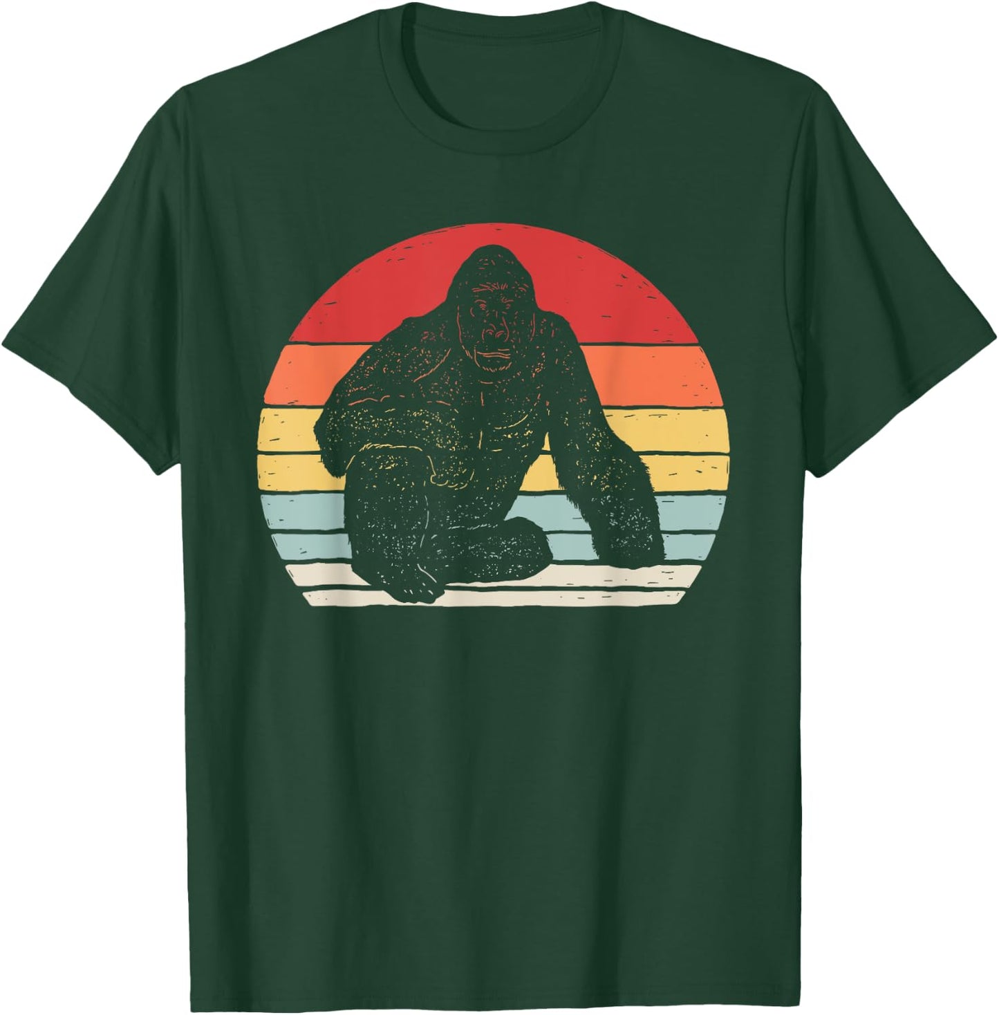 Vintage Retro Gorilla T-Shirt - T-Shirt | Forest