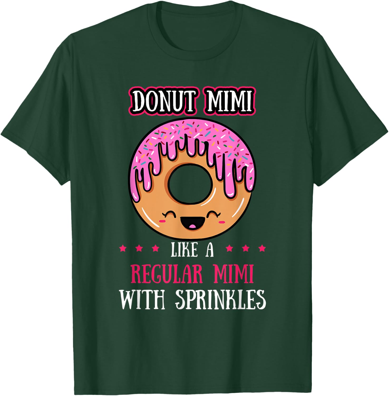 Donut Mimi Doughnut Mother Fried Dough Lover Mommy T-Shirt - T-Shirt | Forest