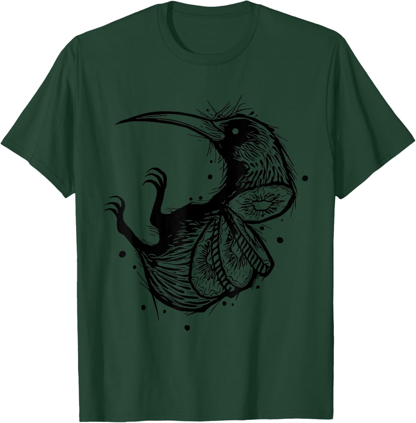 Cute New Zealand Kiwi Bird Shirt Tattoo Style Kiwifruit Gift T-Shirt - T-Shirt | Forest