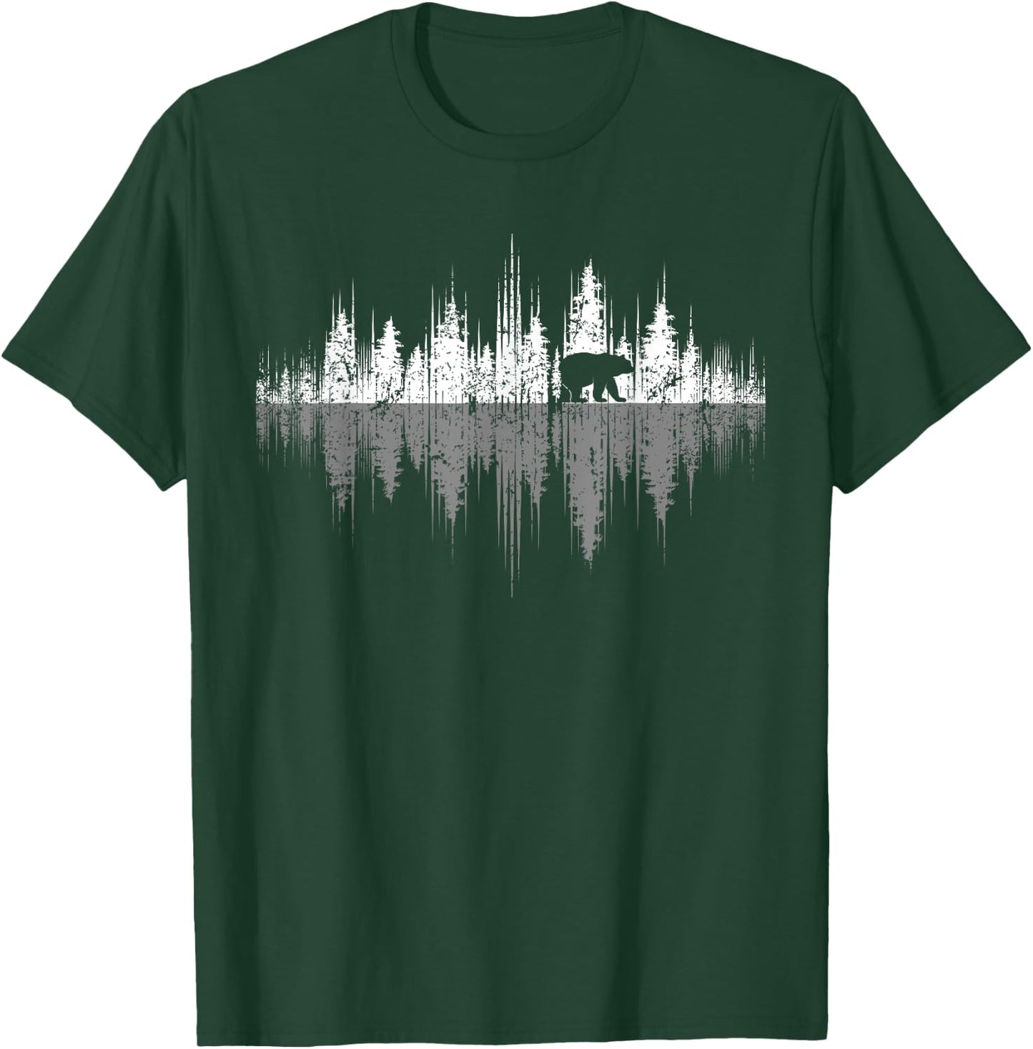 Trees Reflection Wildlife Nature Animal Bear Outdoor Forest Small T-Shirt - T-Shirt | Forest