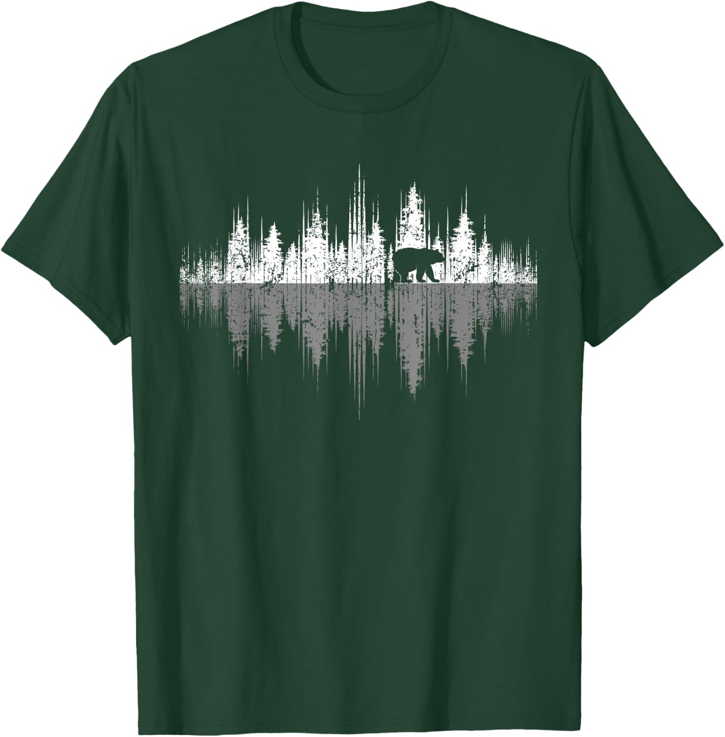 Trees Reflection Wildlife Nature Animal Bear Outdoor Forest Small T-Shirt - T-Shirt | Forest