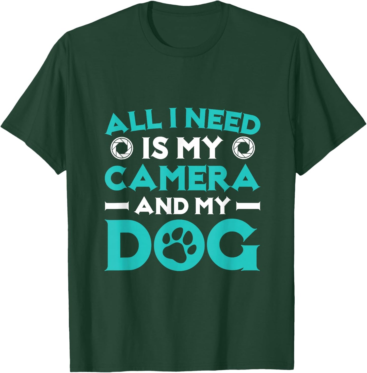 Photographer Dog Owner Photography Camera T-Shirt - T-Shirt | Forest