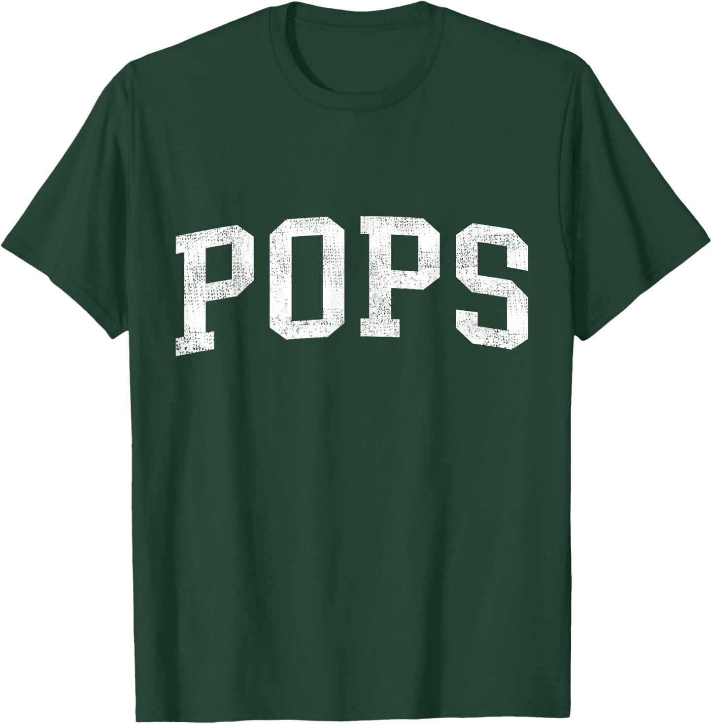 Pops Family Matching Vintage Father's Day Pops Classic Bold Font Pops Birthday Gift T-Shirt - T-Shirt | Forest