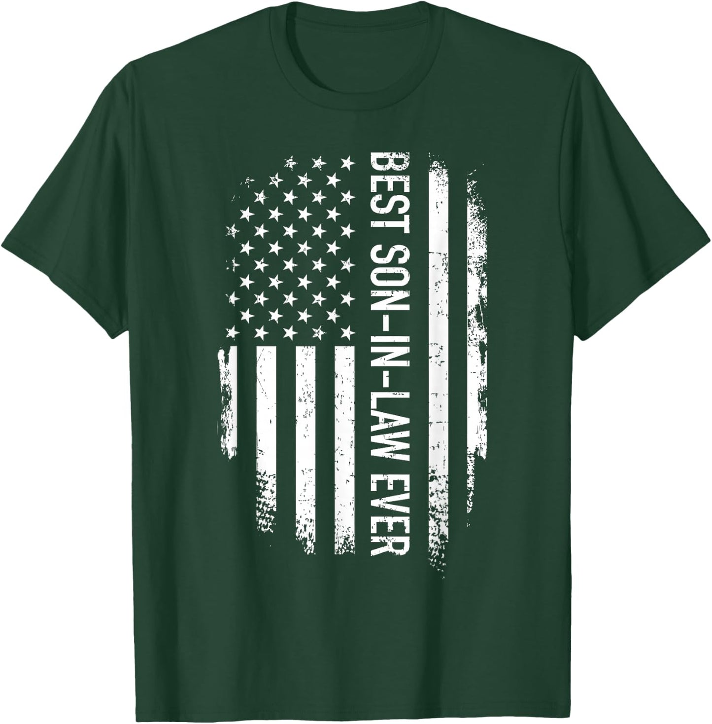 Best Son-in-Law Ever US American Vintage Flag T-Shirt - T-Shirt | Forest