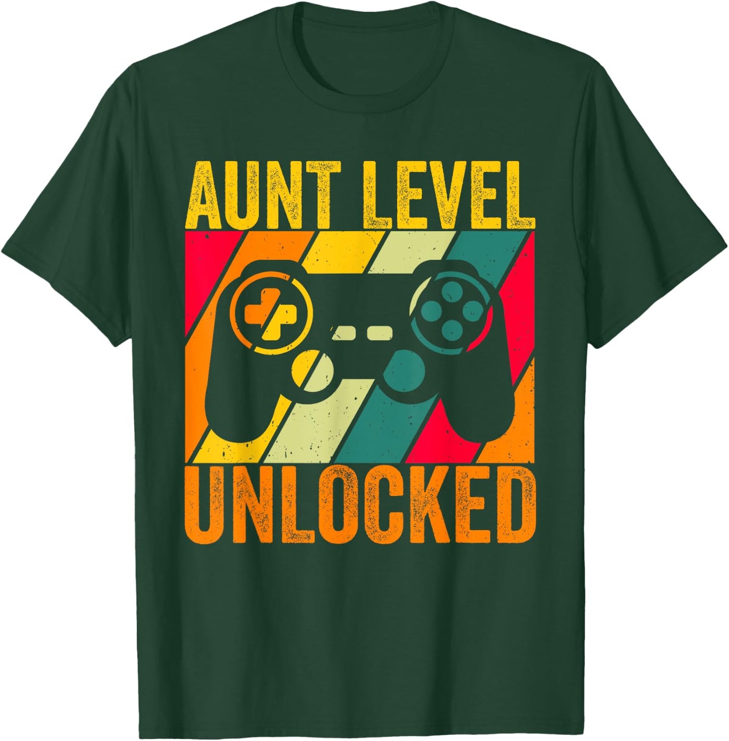 Aunt Level Unlocked Est.2025 New Auntie I Leveled Up To Aunt T-Shirt - T-Shirt | Forest