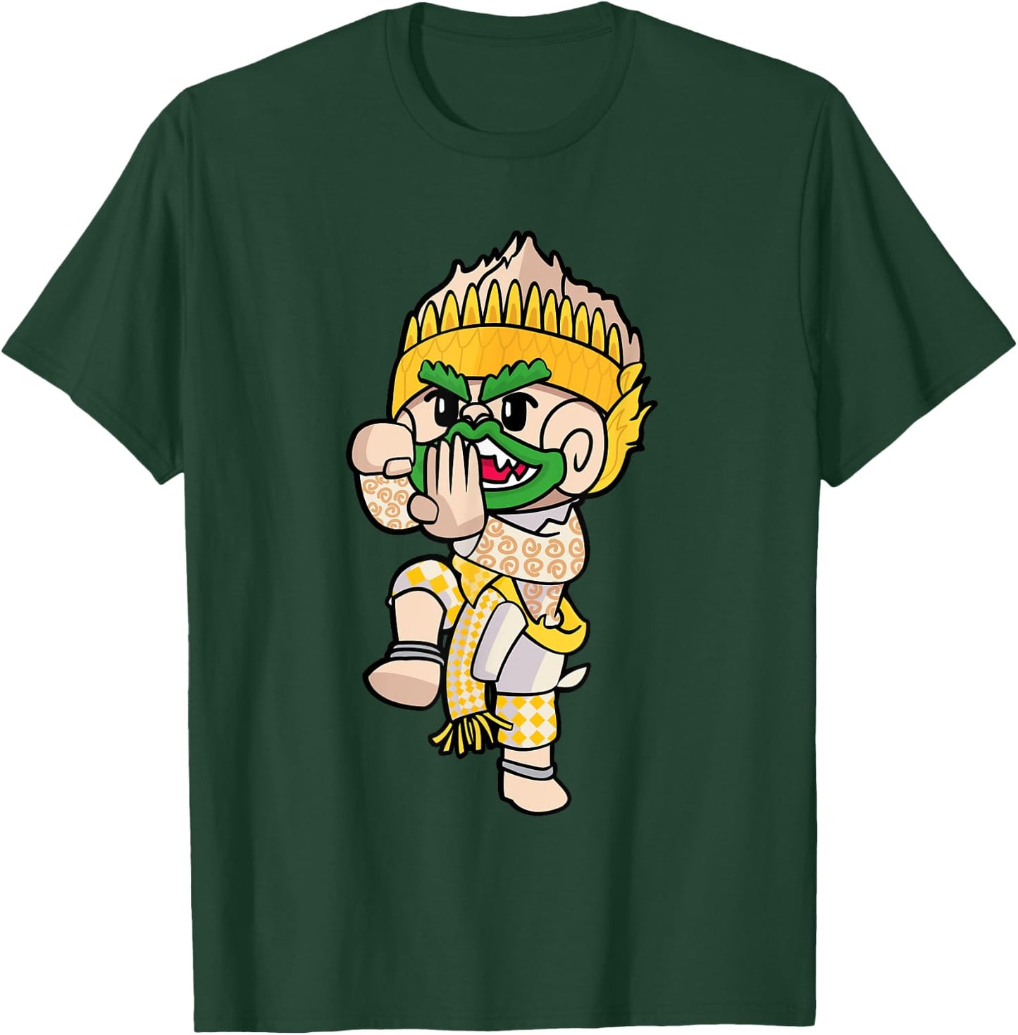 Cambodian Khmer Thai and Lao Hanuman Idol Monkey King T-Shirt - T-Shirt | Forest