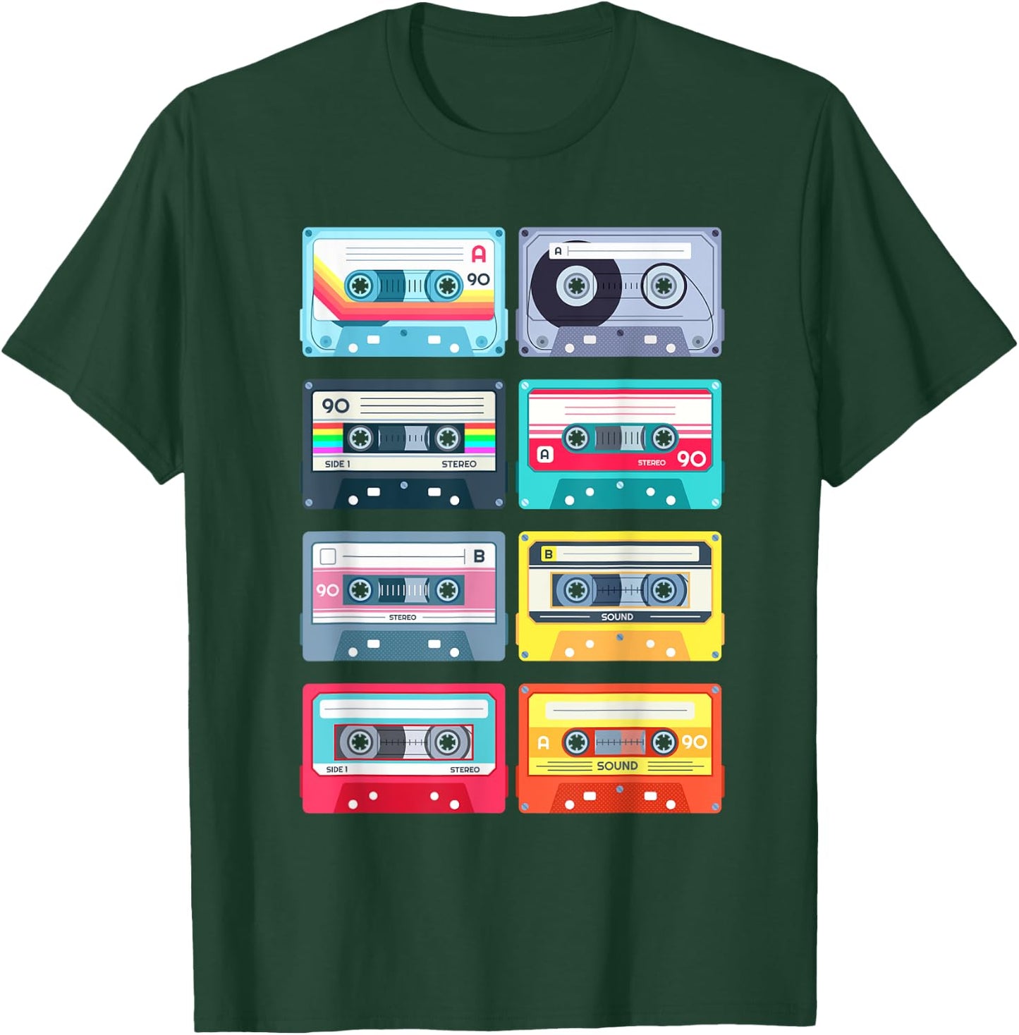 80s 90s Vintage Graphic Novelty & Cool Designs T-Shirt - T-Shirt | Forest
