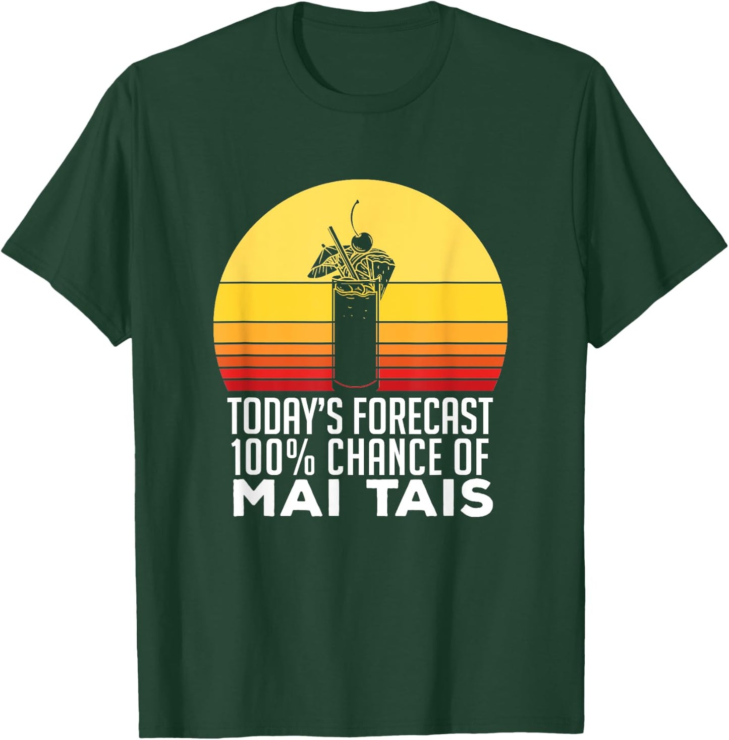 Mai Tai Cocktail Bar For A Vacationer Gift T-Shirt - T-Shirt | Forest