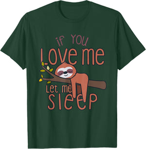 Sloth Shirt Women Men Kids Sloth Lover Gift Sloth Gift Girls T-Shirt - T-Shirt | Forest