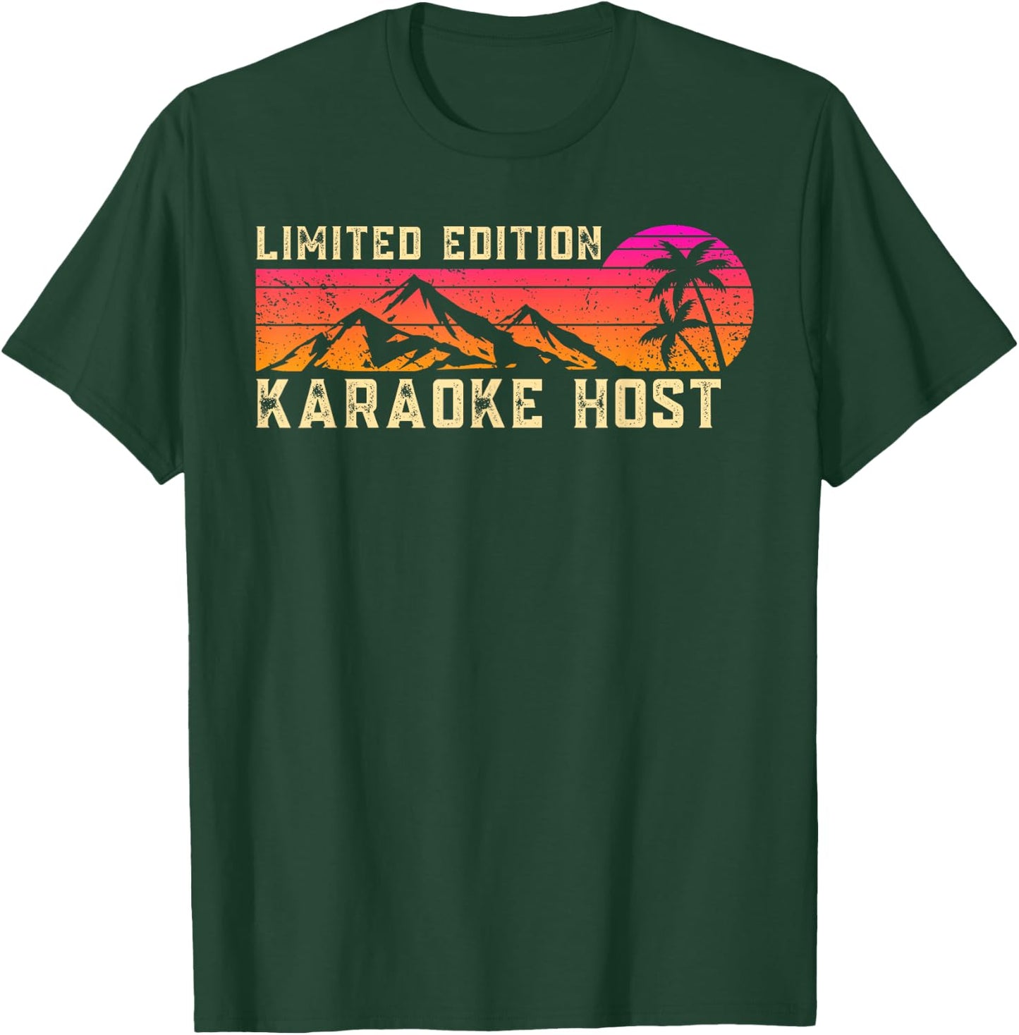 Karaoke Host Job Birthday Worker Professional T-Shirt - T-Shirt | Forest