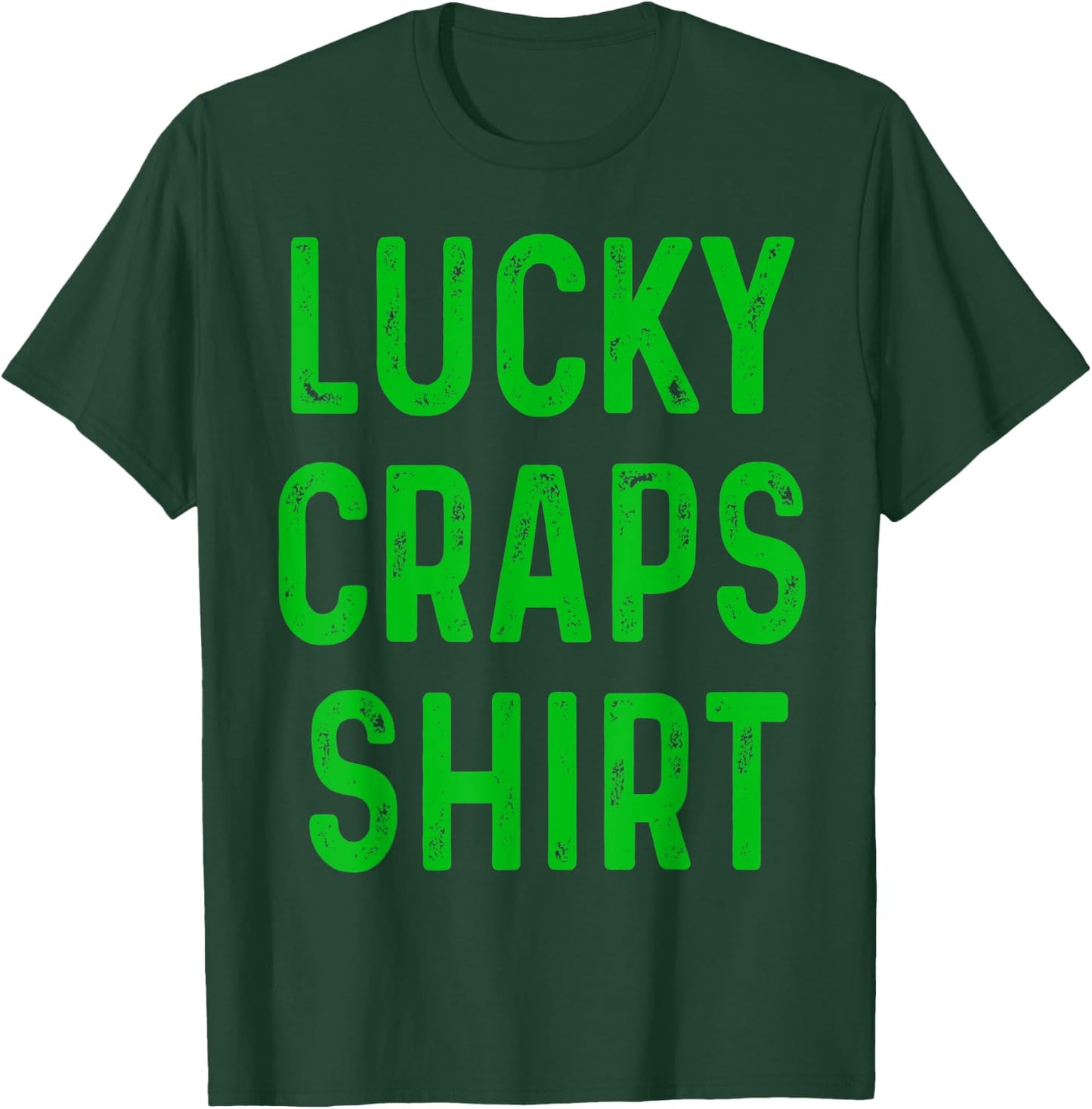 Retro Lucky Craps Shirt Funny Gambling Gift Gambler Shirt T-Shirt - T-Shirt | Forest