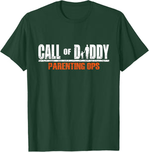 Call of Daddy Parenting Ops Father's Day T-Shirt - T-Shirt | Forest