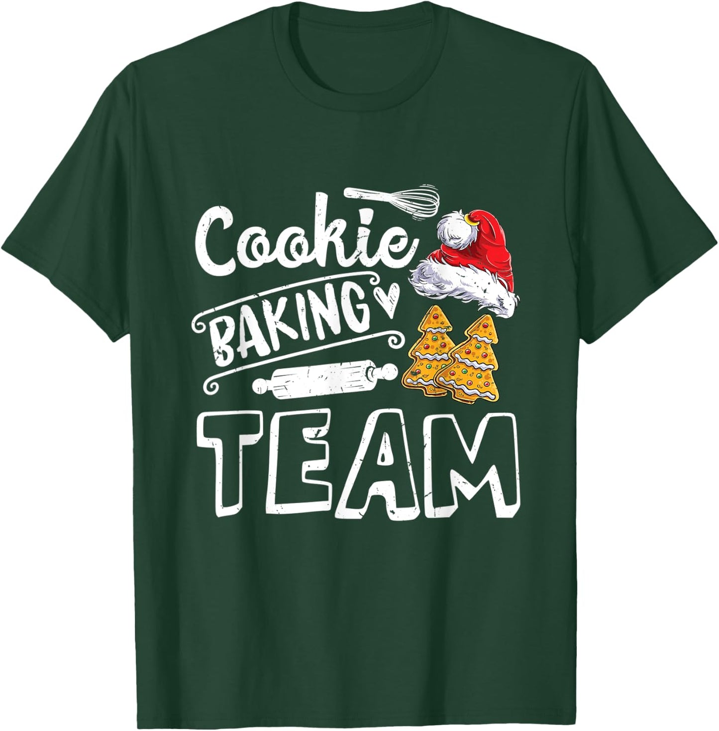 Cookie Baking Team Christmas Squad Xmas Crew m Gingerbread T-Shirt - T-Shirt | Forest